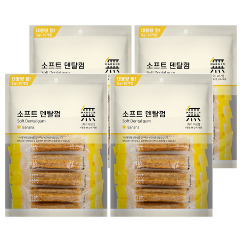 무마진 강아지 소프트 덴탈껌 30p, 바나나, 270g, 4개