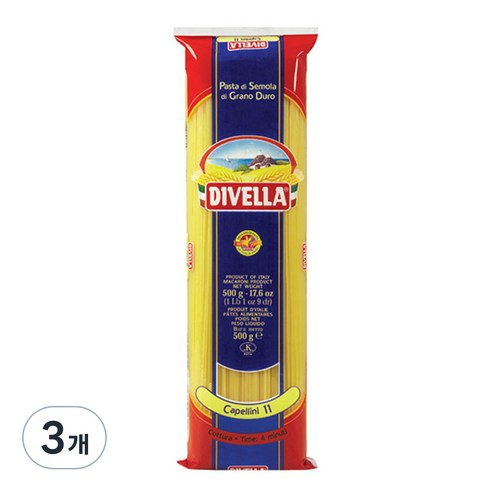 디벨라 까펠리니 파스타, 500g, 3개