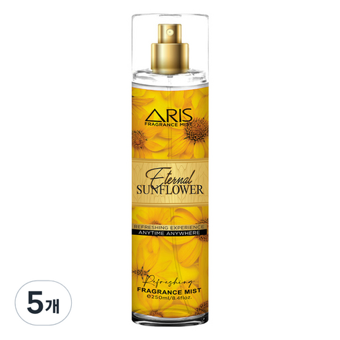 아리스 바디 미스트 이터널 썬플라워, 5개, 250ml