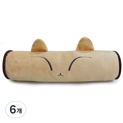 애니나라 헬로캣 차량용 목쿠션, 나루, 6개