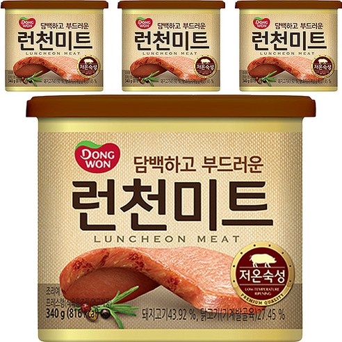 동원 런천미트, 340g, 4개