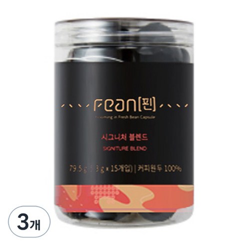 흥국에프엔비 핀 시그니처 블렌드 캡슐커피, 5.3g, 15개입, 3개