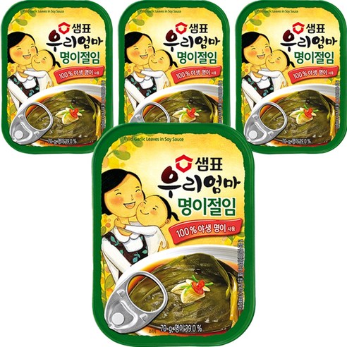 샘표 우리엄마 명이절임, 70g, 3개