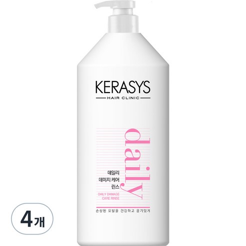 케라시스 데일리 데미지 케어 린스, 1.5L, 4개