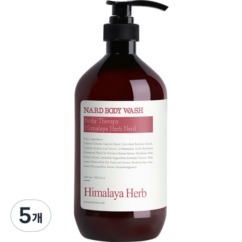 부케가르니 나드 바디워시 로즈우드, 1000ml, 5개