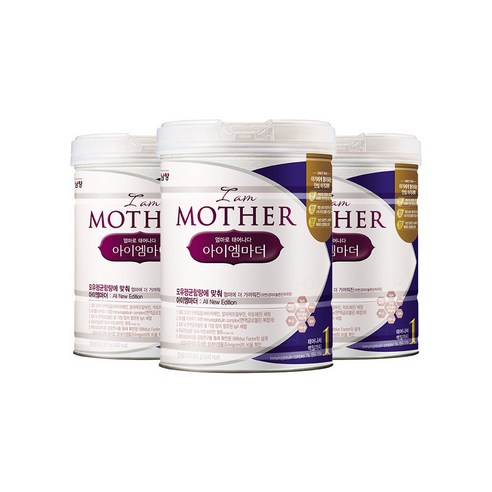 아이엠마더 분유 1단계, 3개, 800g