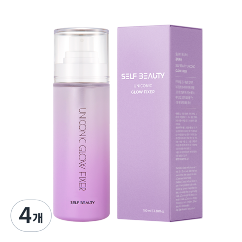 셀프뷰티 유니콘 광채 메이크업 픽서, 100ml, 4개
