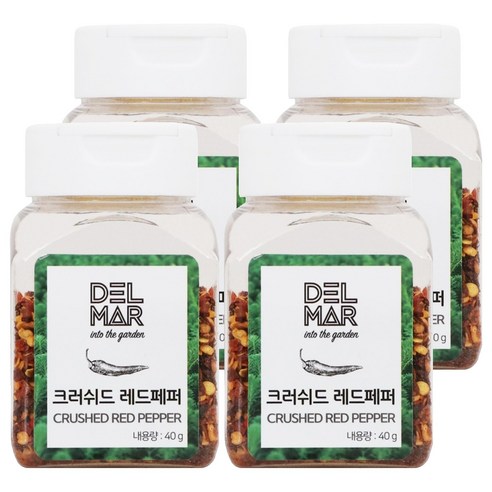 딜리셔스마켓 크러쉬드 레드페퍼, 40g, 4개