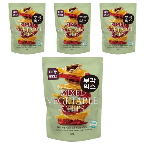 티각태각 부각믹스, 220g, 4개