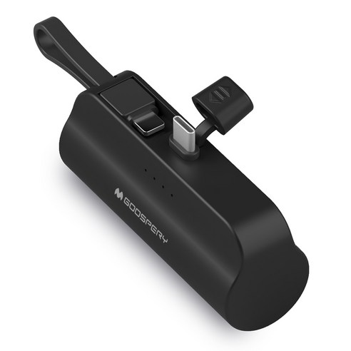 구스페리 2in1 도킹형 보조배터리 5000mAh, 블랙