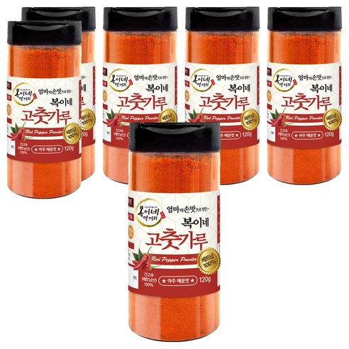 복이네먹거리 베트남 고춧가루 소스용 아주매운맛, 120g, 6개