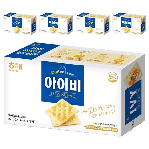 해태제과 아이비 크래커, 155g, 5개