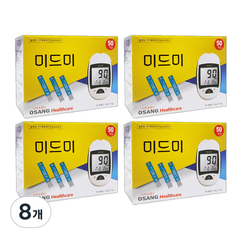 오상헬스케어 미드미 혈당시험지, 8개, 50개입