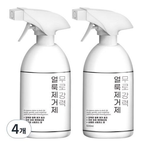 무로 강력 얼룩제거제, 500ml, 4개
