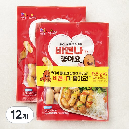 목우촌 비엔나가 좋아요, 135g, 12개