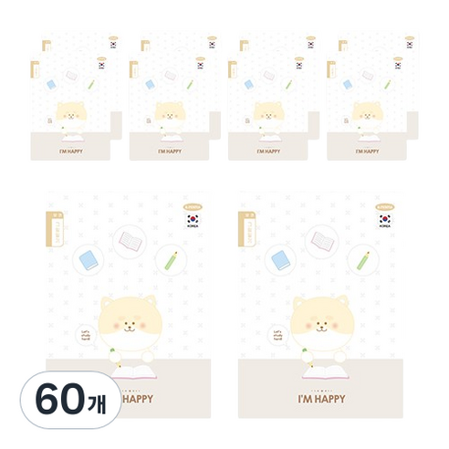펜피아 1000 초등 그림일기 양면 제본노트, A브라운, 60개