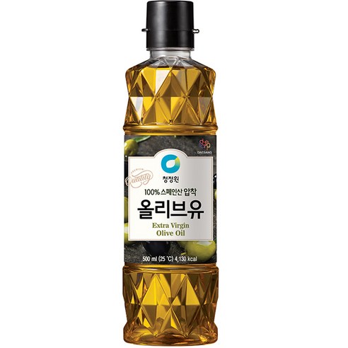 청정원 엑스트라버진 올리브유, 500ml, 1개