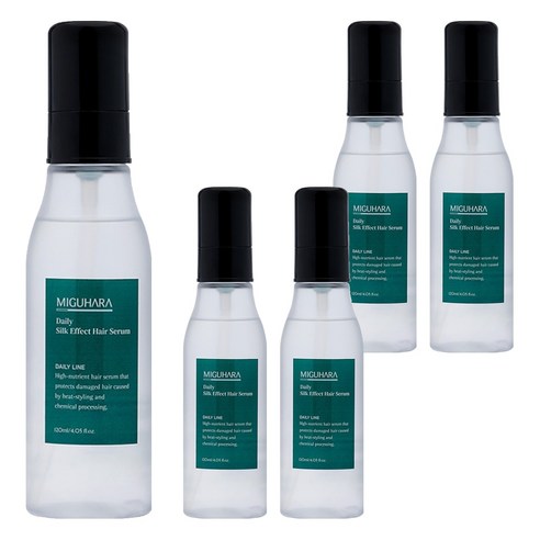 미구하라 데일리 실크 이펙트 헤어 세럼, 120ml, 5개