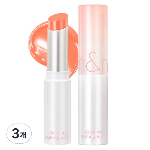 롬앤 글래스팅 멜팅 밤, 08 코랄리아, 3.5g, 3개