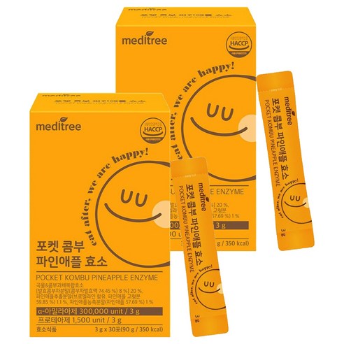 메디트리 포켓 콤부 파인애플 효소 30p