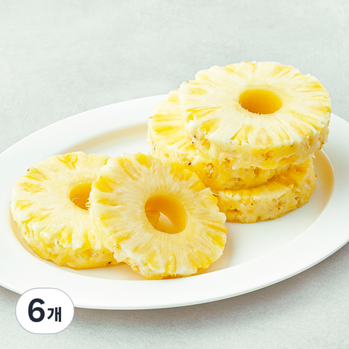 곰곰 골드파인애플 슬라이스, 540g, 6개
