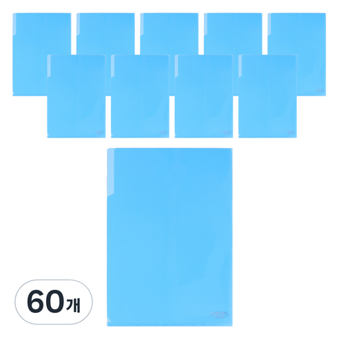 모닝글로리 A4 PP 라이트홀더, 블루, 60개