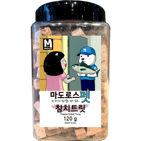 마도로스펫 동결건조 간식, 참치트릿, 1개