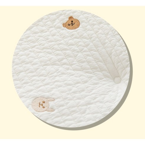 메리투투 곰돌이와 토끼 누빔 낮잠이불: 포근함과 사랑스러움으로 아이의 꿈나라를 채워주세요.