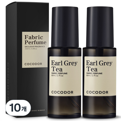 코코도르 룸 앤 패브릭 퍼퓸 섬유탈취제, 80ml, 10개, 얼그레이티