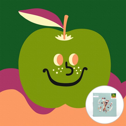 아트조이 물감 2배 DIY 명화그리기 30 x 30 cm, Sweet and Lucky 청사과, 1개