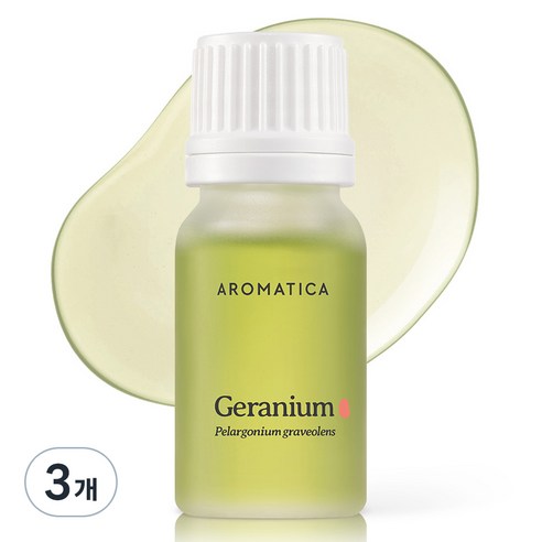 아로마티카 제라늄 에센셜 오일, 10ml, 3개
