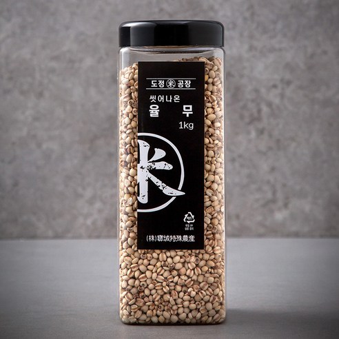 도정공장 씻어나온 율무, 1kg, 1통