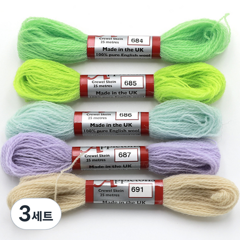 조이십자수 애플톤 울사 5종 세트, 3세트, 684, 685, 686, 687, 691
