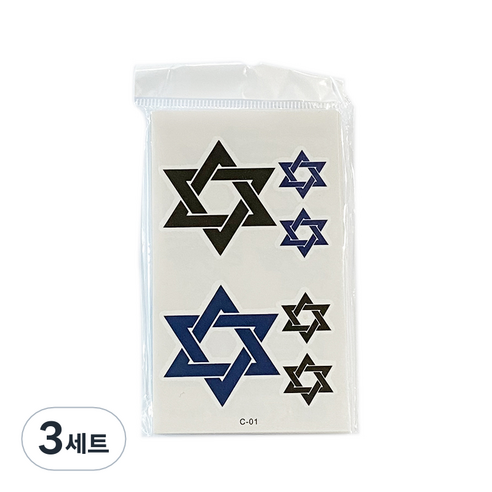 시나몬걸 어린이 컬러 타투 스티커 30p 세트, C 센스, 3세트