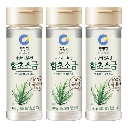 청정원 함초소금, 140g, 3개