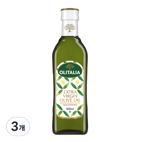 올리타리아 엑스트라버진 올리브유, 500ml, 3개