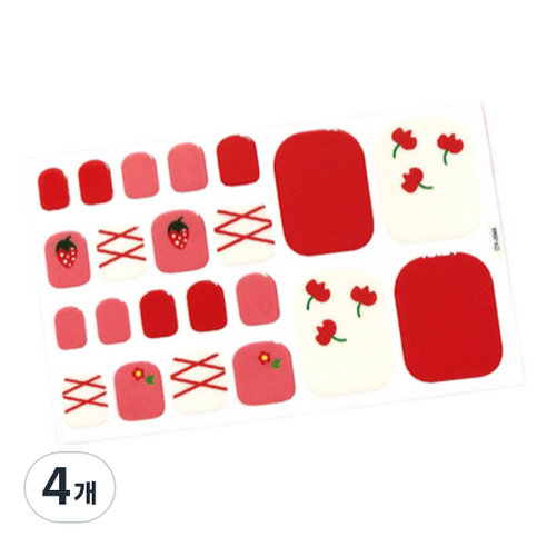 블루코지 느낌 좋은 이쁜 패디팁 스티커, 4개, Type 11