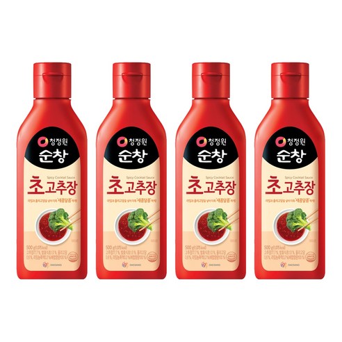 청정원순창 초고추장, 500g, 4개