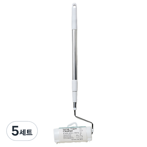 모던하우스 사선컷팅 테이프 클리너 롱 핸들 + 리필 세트, 5세트, 폭 16cm x  길이 12m