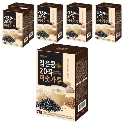 다농원 검은콩 20곡 미숫가루, 800g, 6개