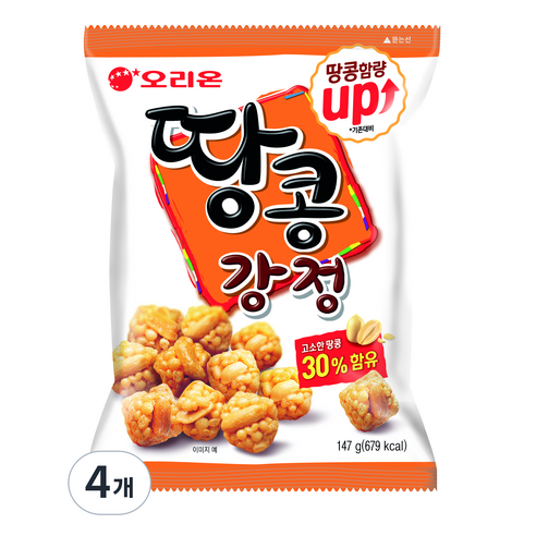 오리온 땅콩강정, 147g, 4개