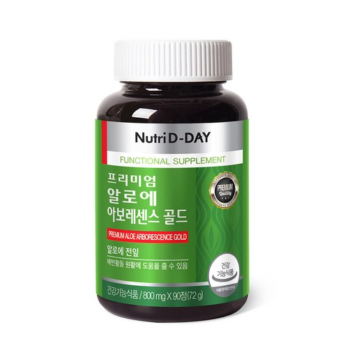 뉴트리디데이 알로에 아보레센스 골드, 90정, 1개