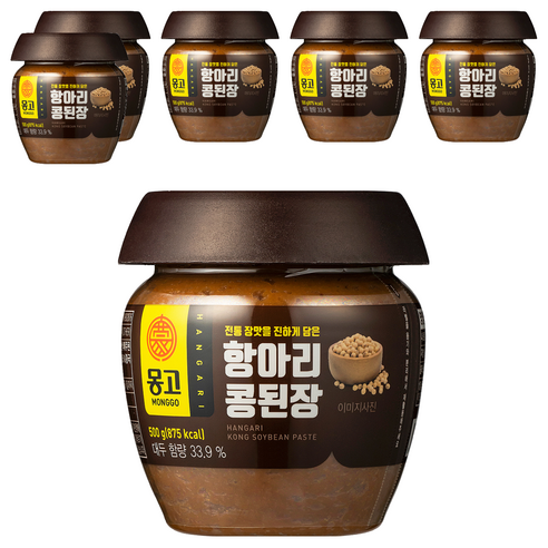 몽고식품 항아리 콩된장, 500g, 6개