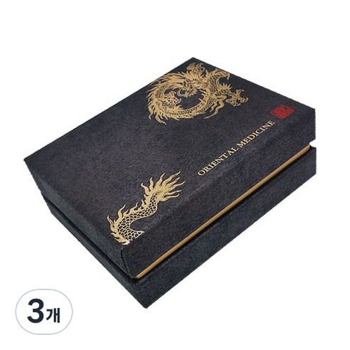 삼단 싸바리 공진단 5환 상자 용문양, 3개