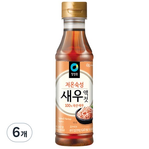 청정원 저온숙성 새우액젓, 500g, 1개