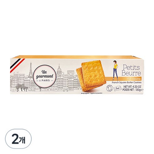 파티셰리 쁘띠 베레르 쿠키, 120g, 2개
