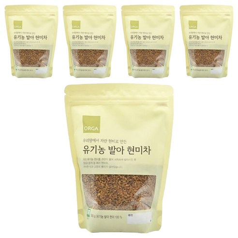 올가홀푸드 유기농 발아 현미차, 500g, 1개입, 5개