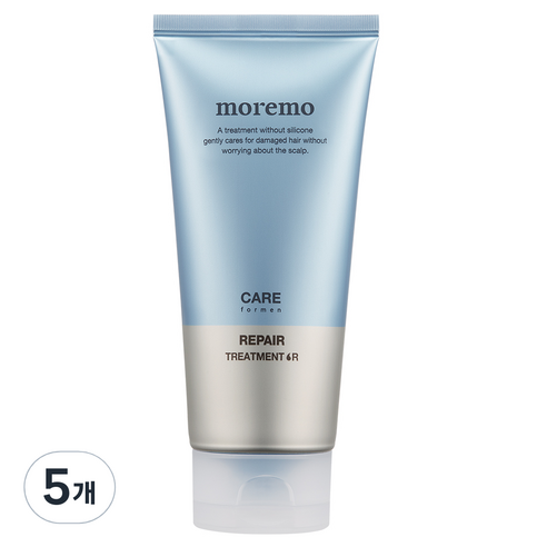 모레모 포 맨 탈모 두피 케어 리페어 트리트먼트 R, 5개, 180ml