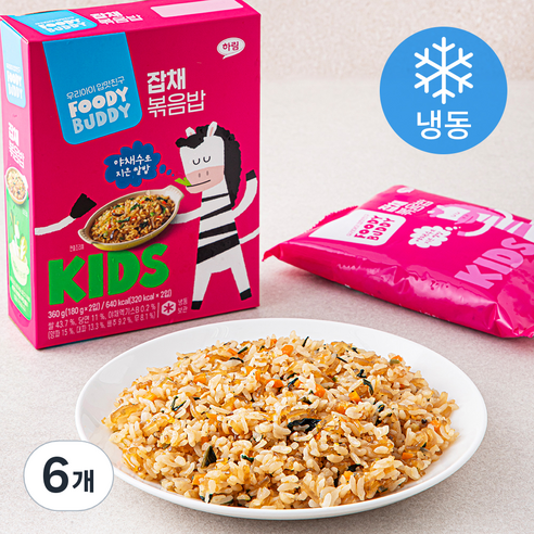 푸디버디 잡채 볶음밥 2입 (냉동), 180g, 6개