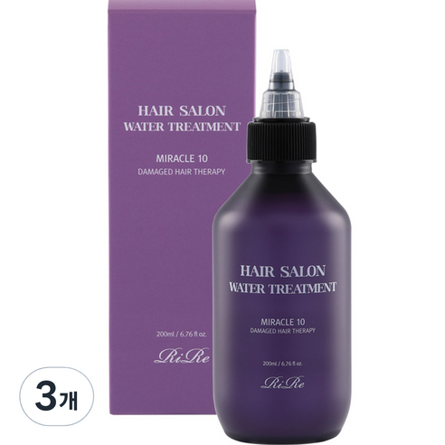 리르 헤어살롱 워터 트리트먼트, 200ml, 3개